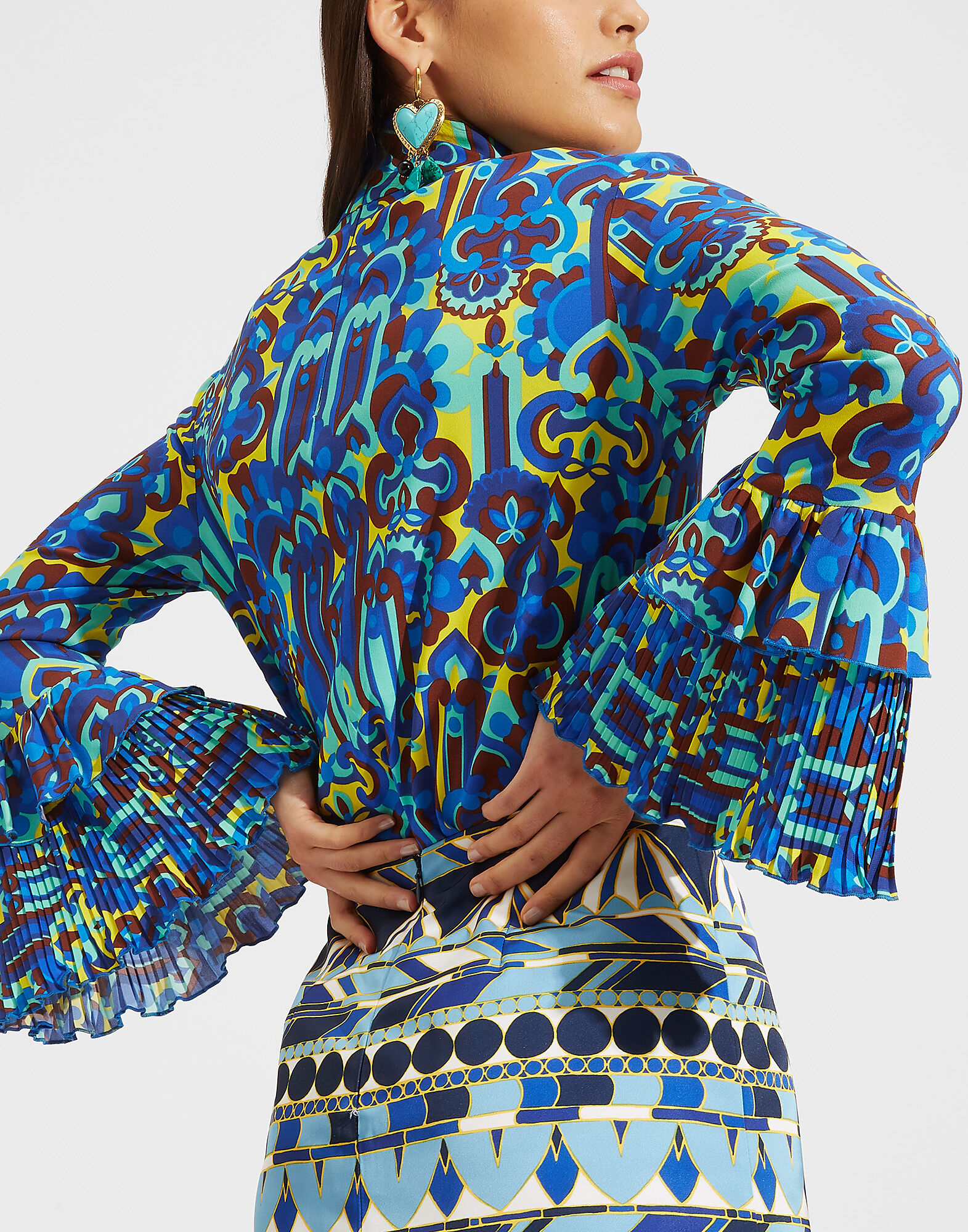 LaDoubleJ Frill Wrist Top Lisboa SHI0024VIS001LIS0001