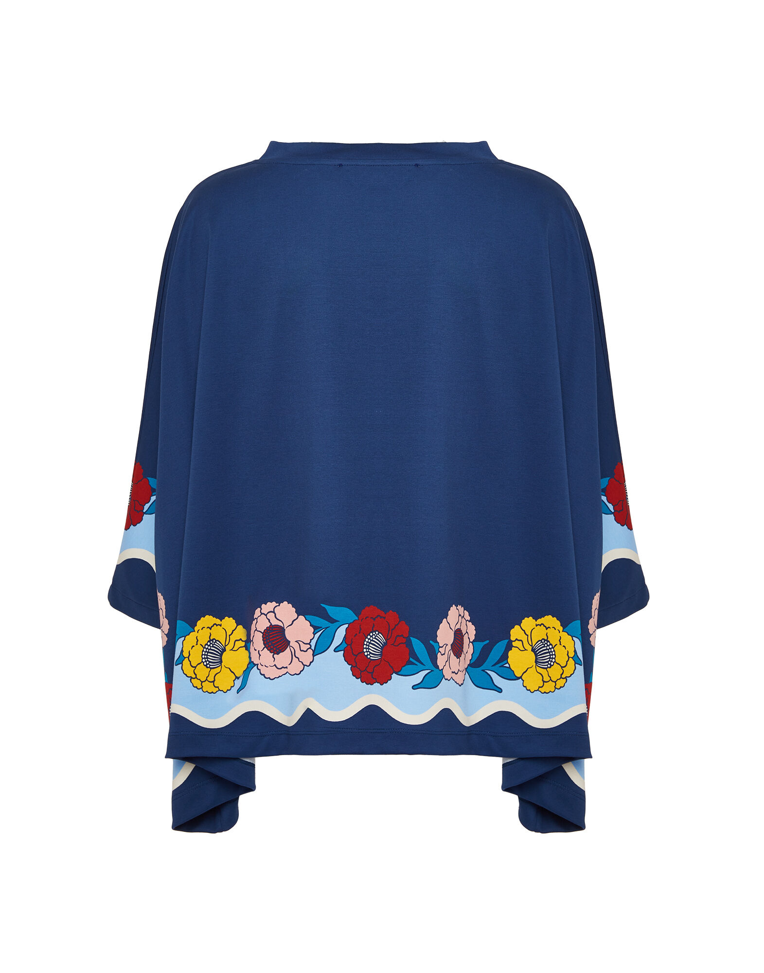 La DoubleJ Meditation Poncho Whitsun Plac&eacute;e Blue TOP0139JER025FSK03BU03