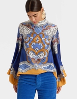 La DoubleJ Make An Exit Top La DoubleJ Make An Exit Top Portal Placée Light Blue TOP0117SIL006POR02BU01