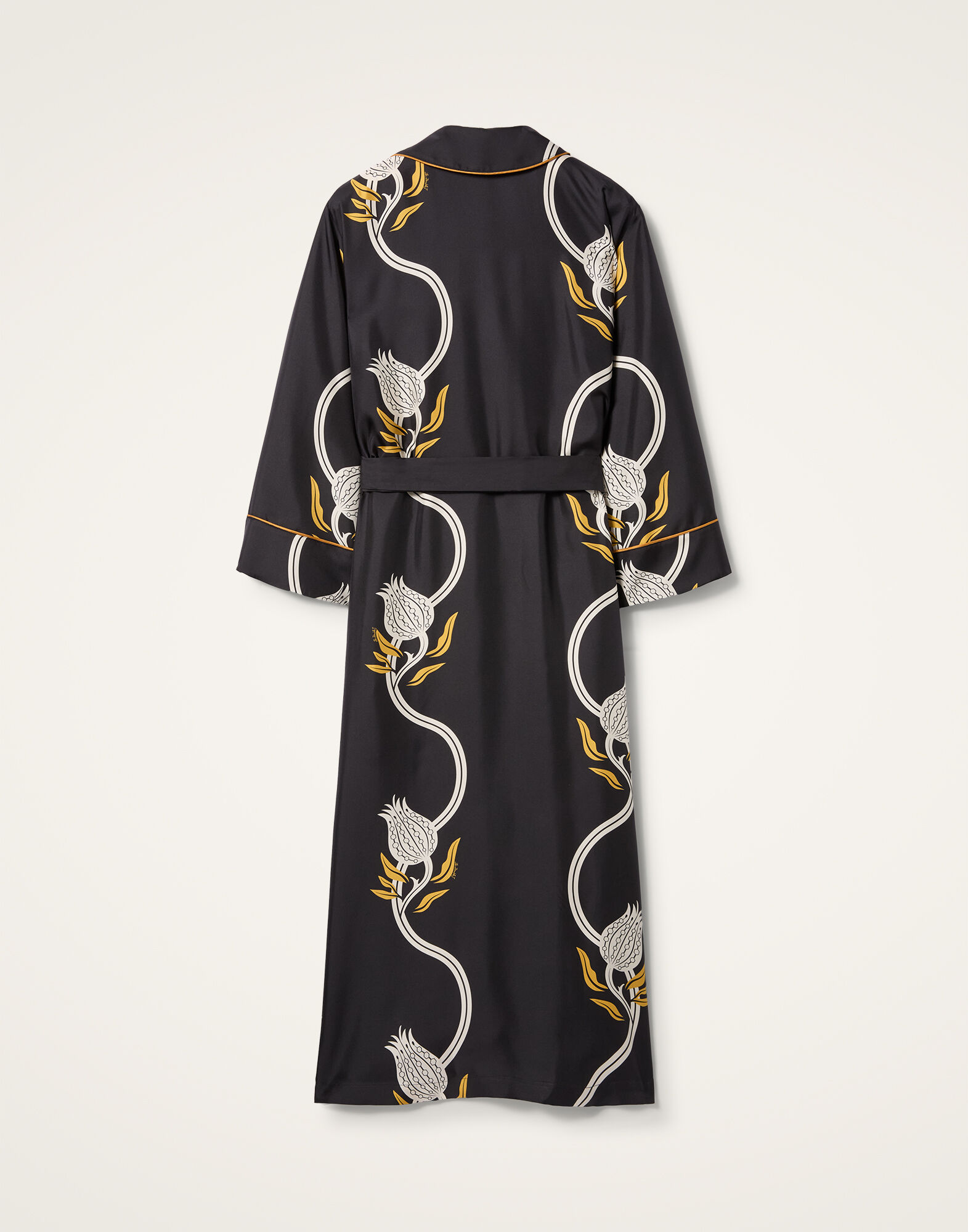 La DoubleJ Midnight Dress Melograno Black & White DRE0819SIL001MEL01BL03