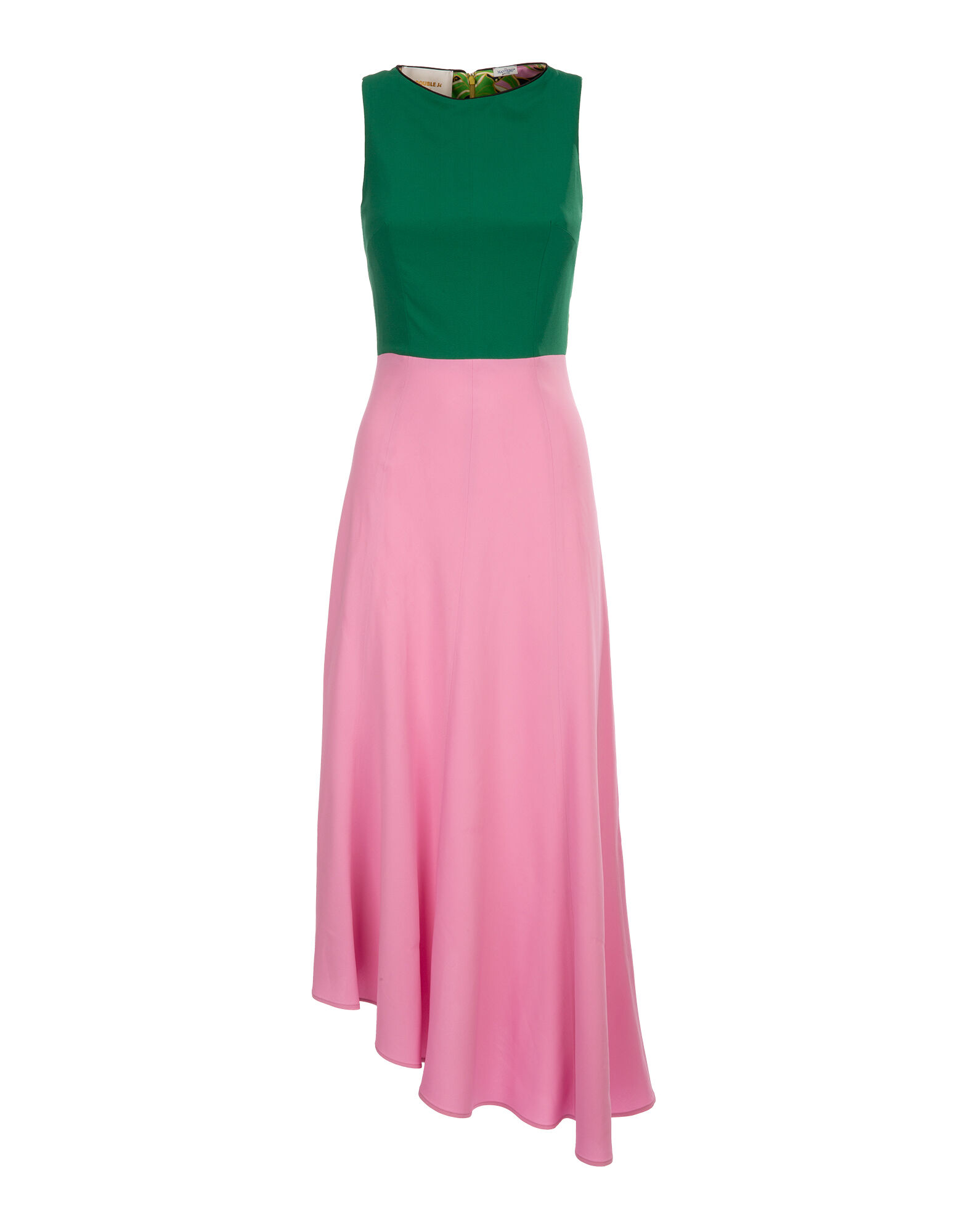 LaDoubleJ Sleeveless Pina Dress Solid Pink DRE0079VIS002ROS0002