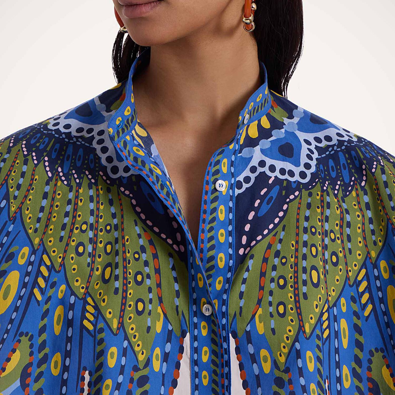 Shop La Doublej Mini Foulard Shirt In Chakra Placée Multicolor
