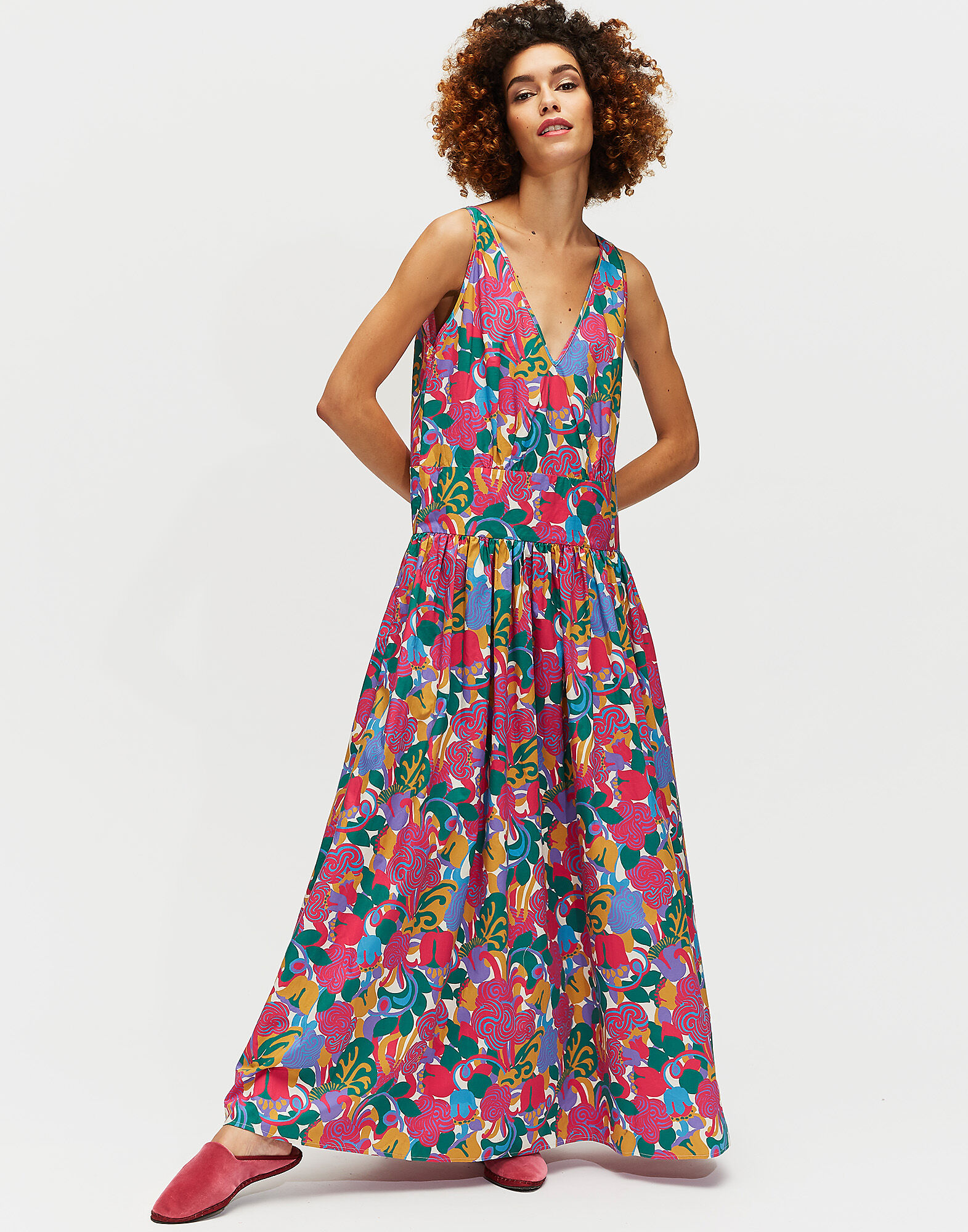 LaDoubleJ Aperitivo Oversized Dress Zoo Rosa DRE0033COT001ZOO0002