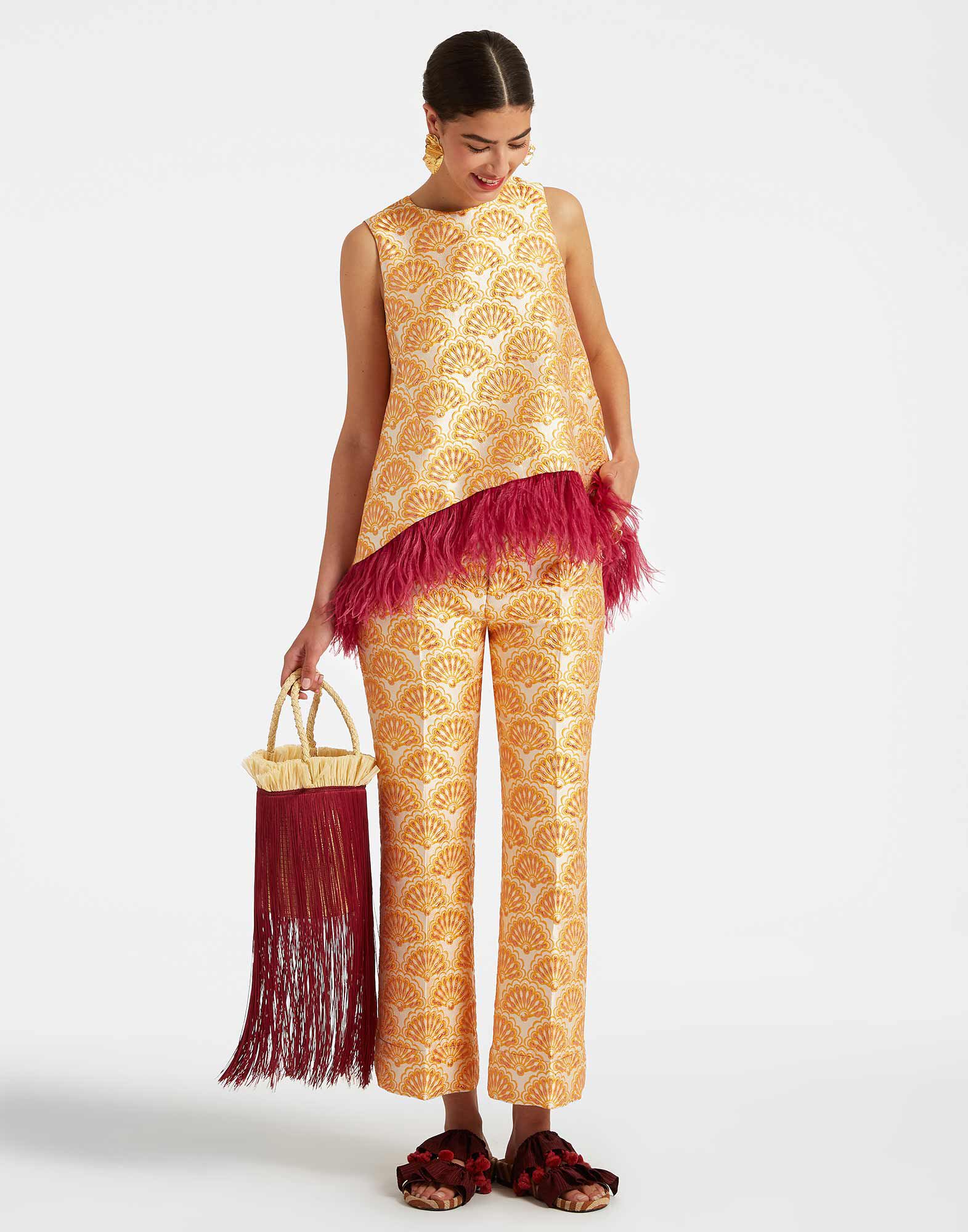 La DoubleJ Hendrix Pants Fans Gold TRO0014JCQ072FAN02YE05