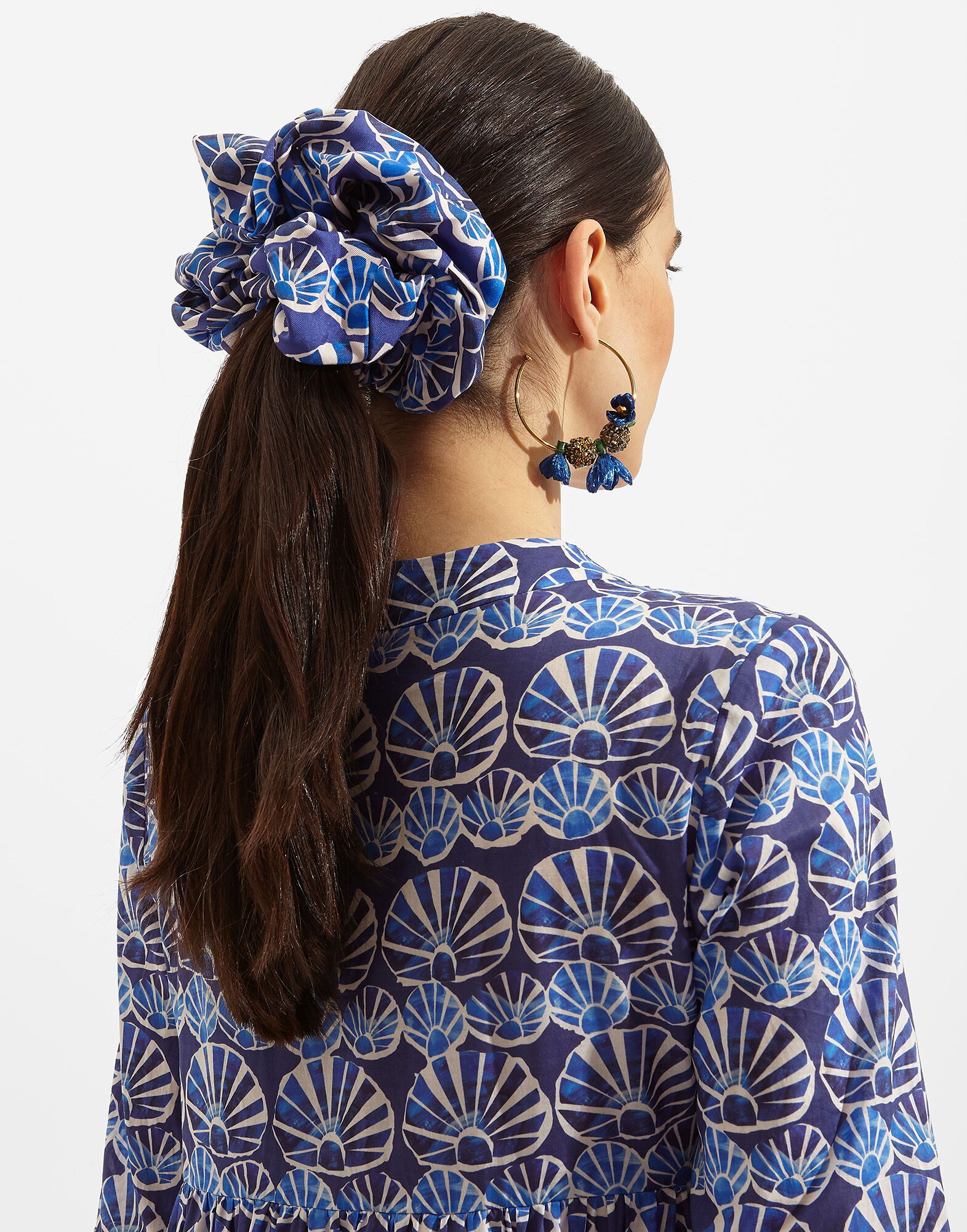 La DoubleJ Giga Scrunchie Conchiglie SCR0003SIL001COH0001