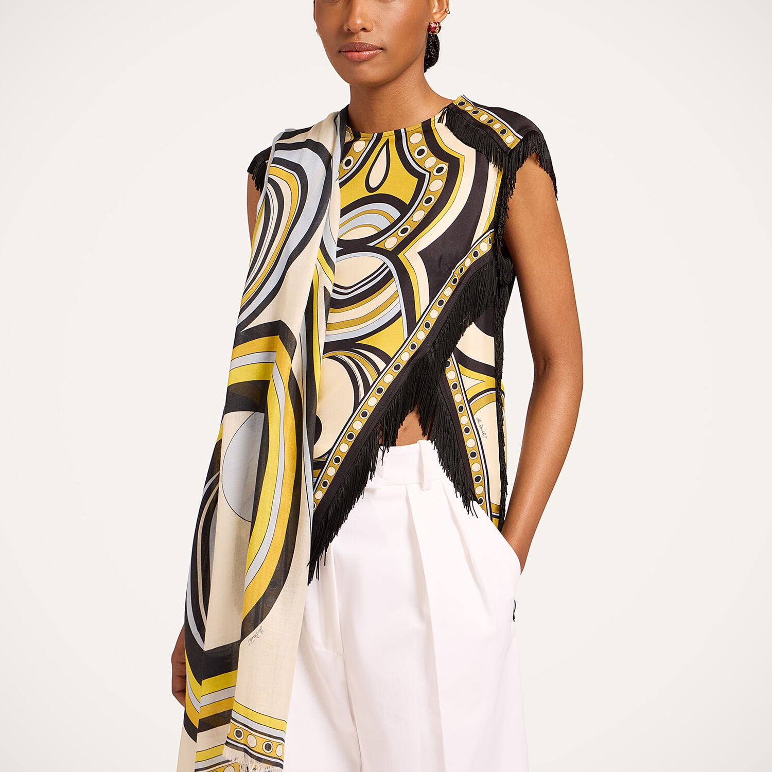 La Doublej Foulards & Scarves Women - Scarf (70x180) Sanctuary Placée Ivory One Size 85% Modal 15% Silk 