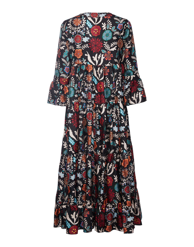 LaDoubleJ Jennifer Jane Dress LaDoubleJ Jennifer Jane Dress Fire Flower DRE0114SIL001FIR0001