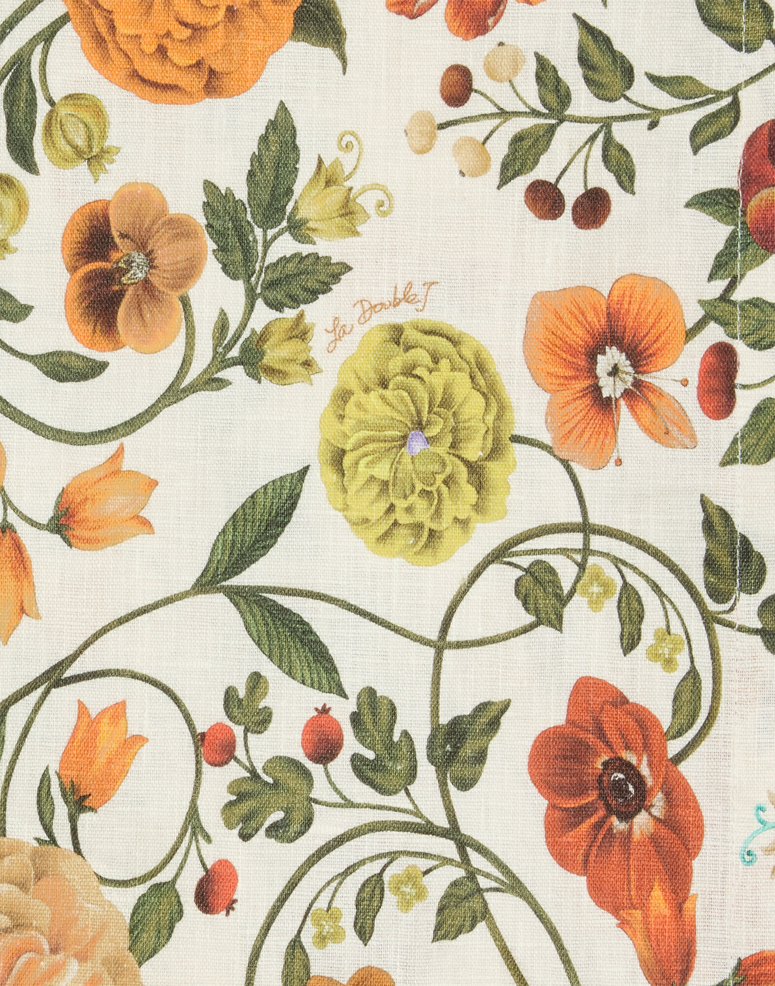 La DoubleJ Large Tablecloth Botticelli Plac&eacute;e Multicolor TBC0018LIN008CEL02MU01