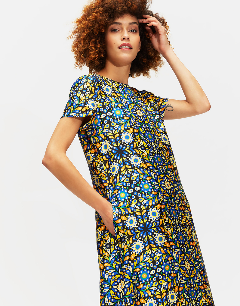 LaDoubleJ Swing Dress LaDoubleJ Swing Dress Confetti Blu DRE0001SIL001CON0002