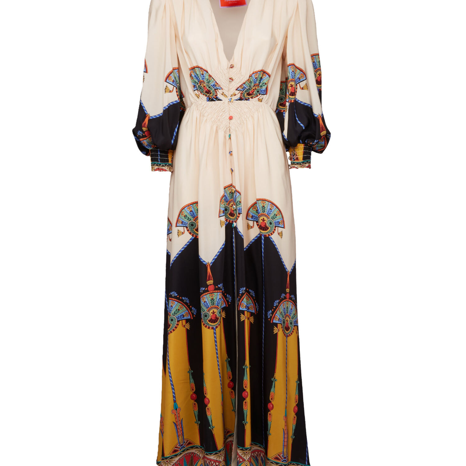 Shop La Doublej Long Camerino Dress In Aswan Placée Ivory