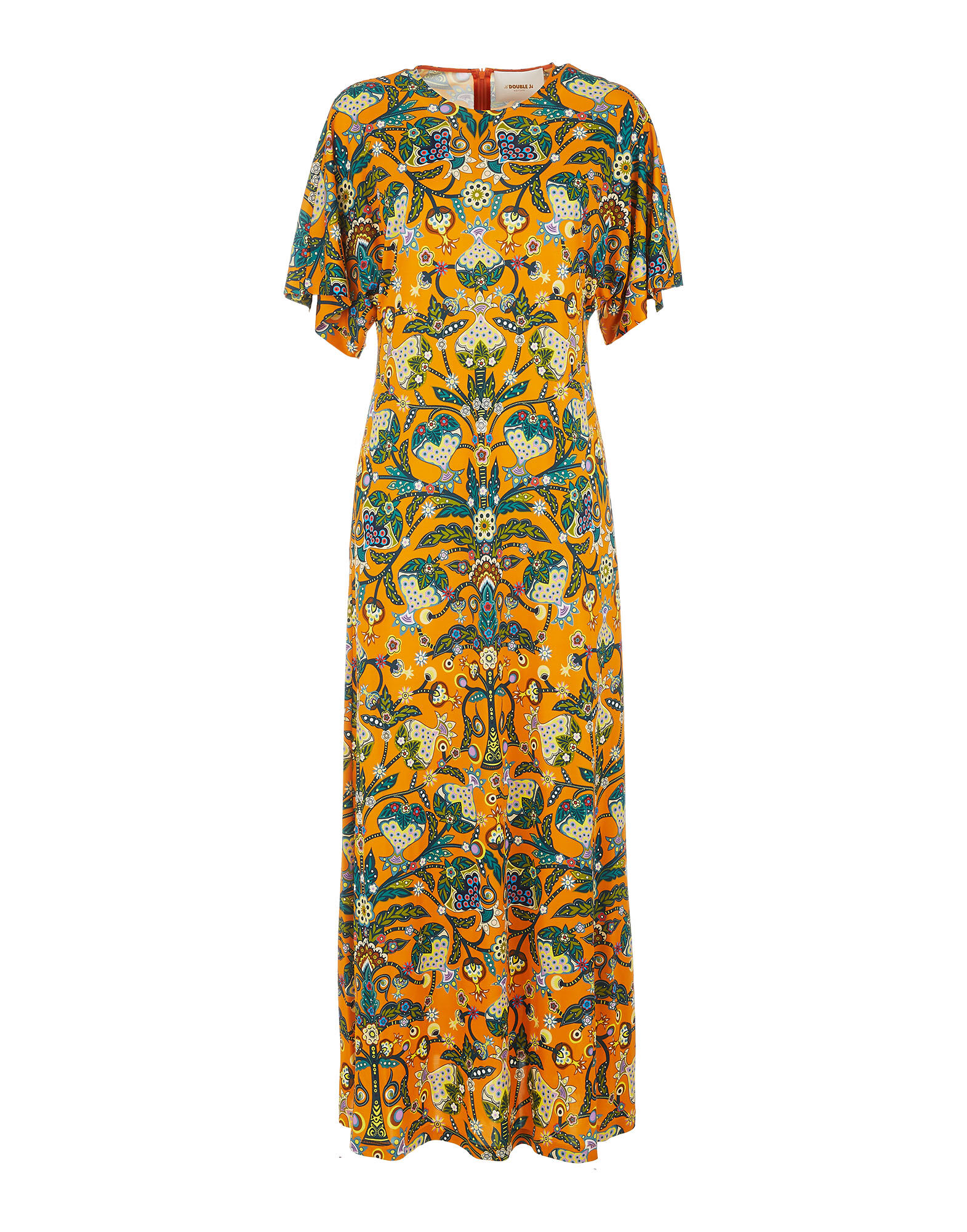 LaDoubleJ Goddess Dress Tree Of Life Arancio DRE0250JER011TFL0002