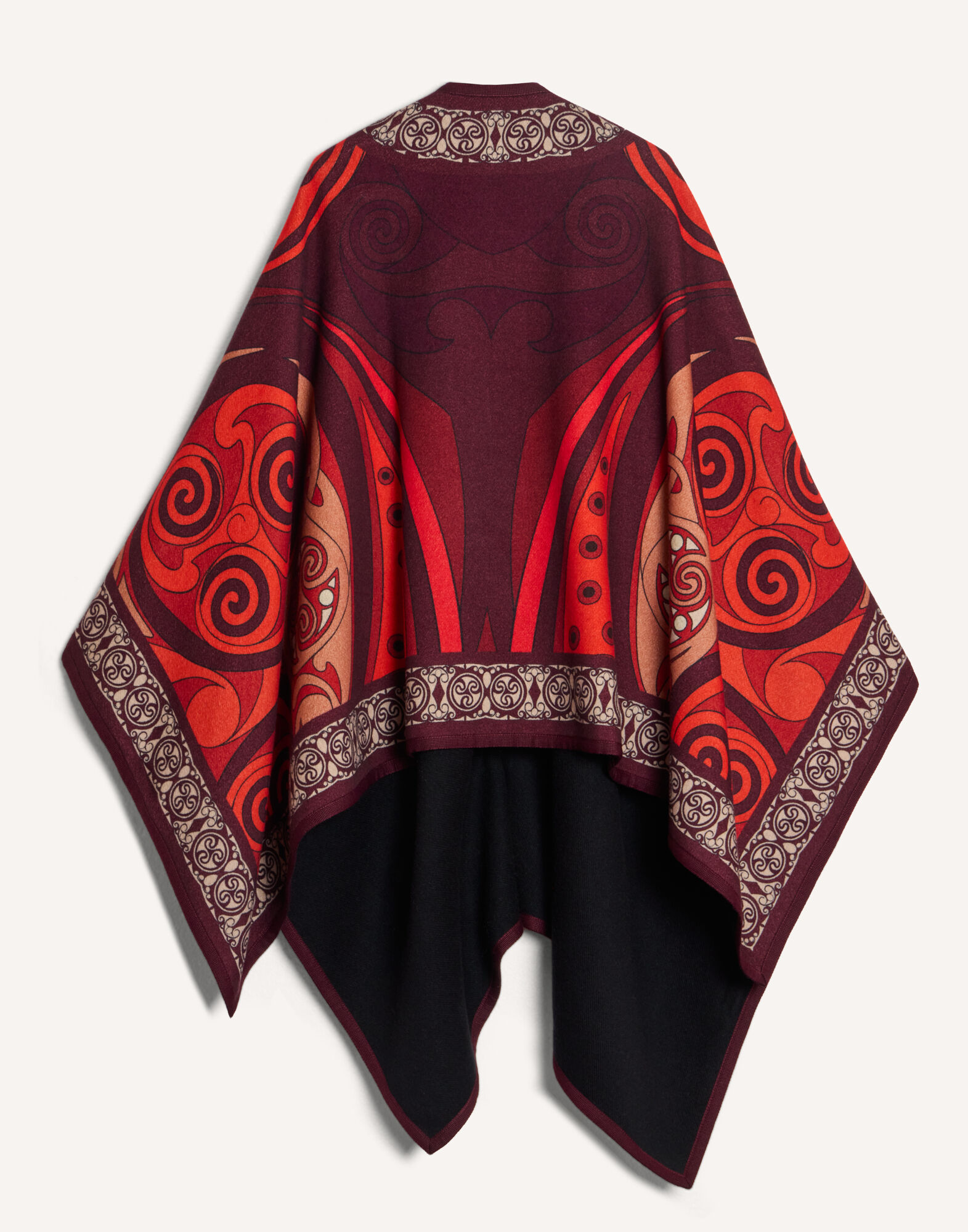 La DoubleJ Soul Poncho Alchemy Plac&eacute;e Dark Red SCA0047PLA003ALC03RE40
