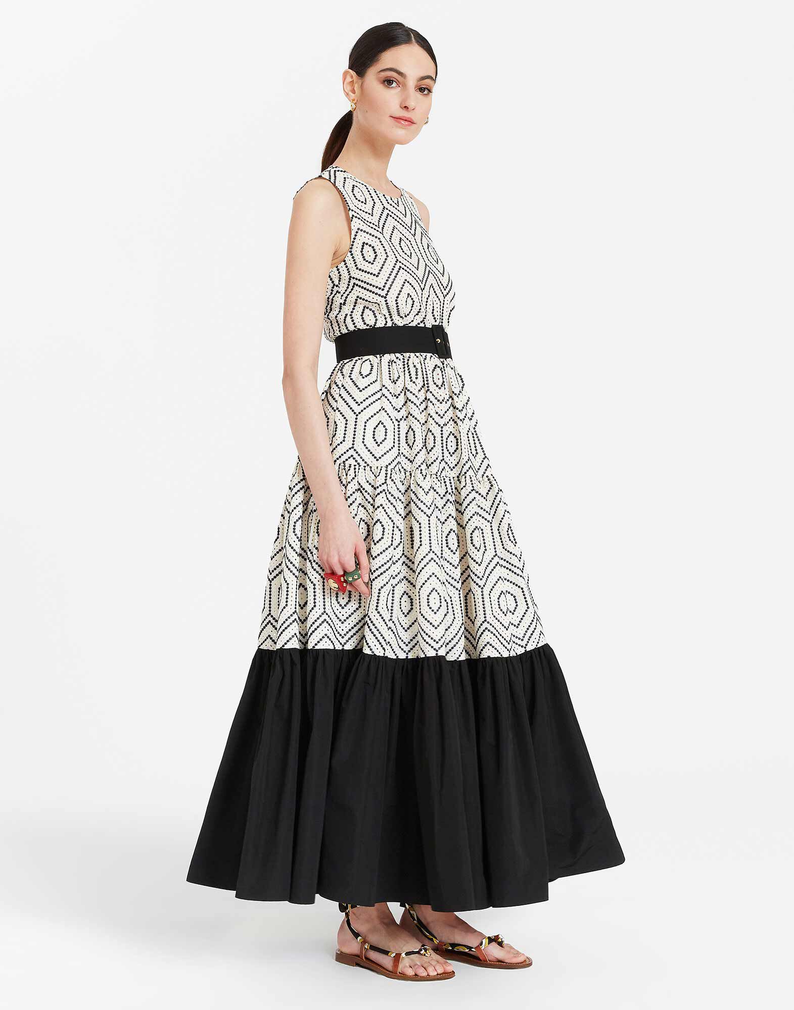Sleeveless Big Dress in Solid Ivory for Women | La DoubleJ