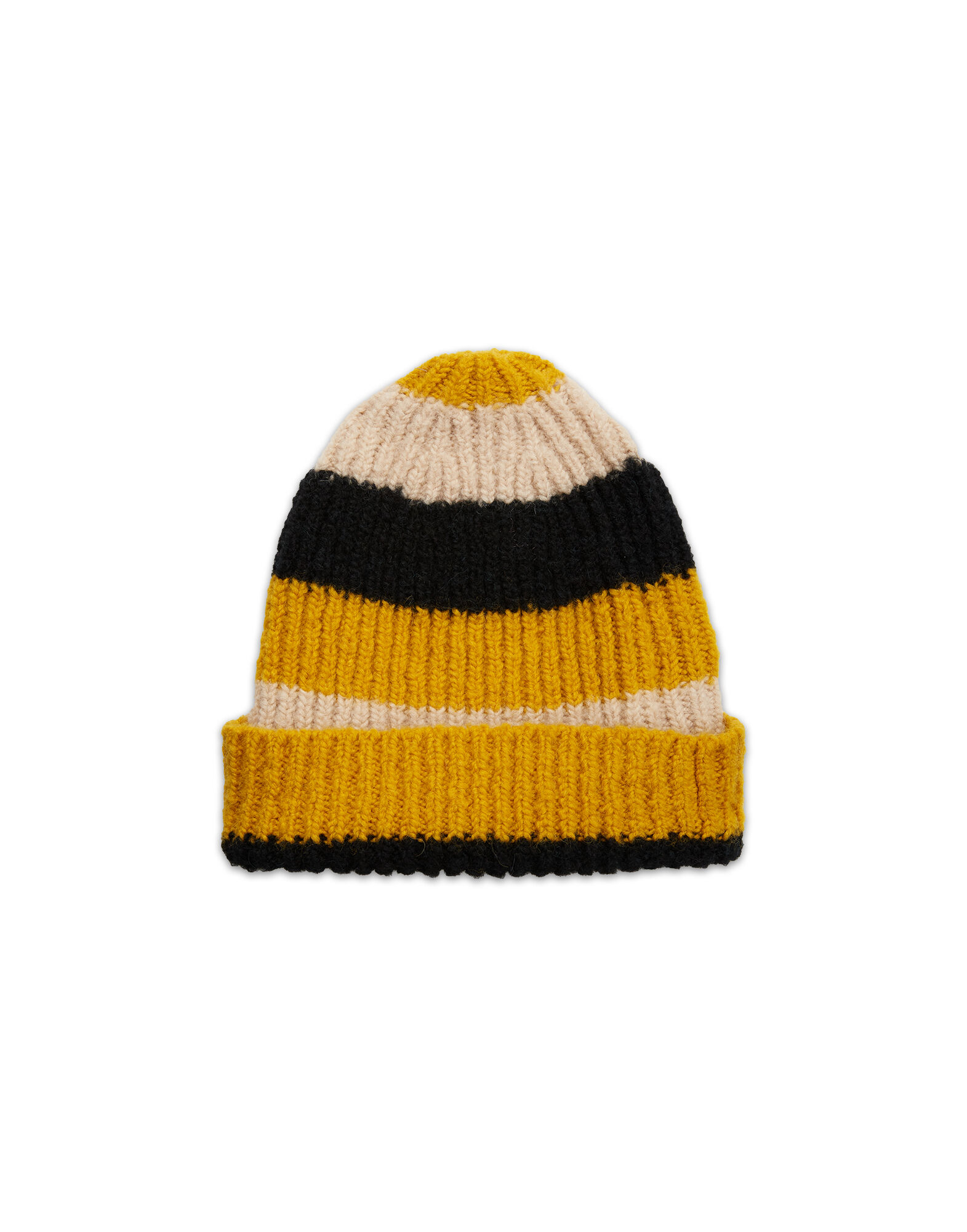 La DoubleJ Beanie Cammello-Nero-Giallo HAT0002KNI032VAR0058