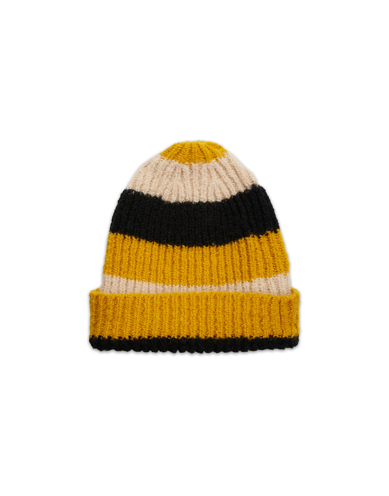 La DoubleJ Beanie La DoubleJ Beanie Cammello-Nero-Giallo HAT0002KNI032VAR0058