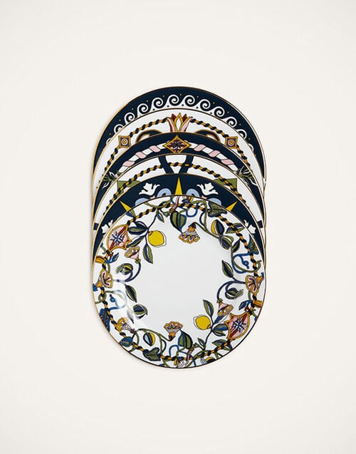 La DoubleJ Dessert Plates Set Of 6 La DoubleJ Dessert Plates Set Of 6 Vesuvio DIS0062CER001VSV0001