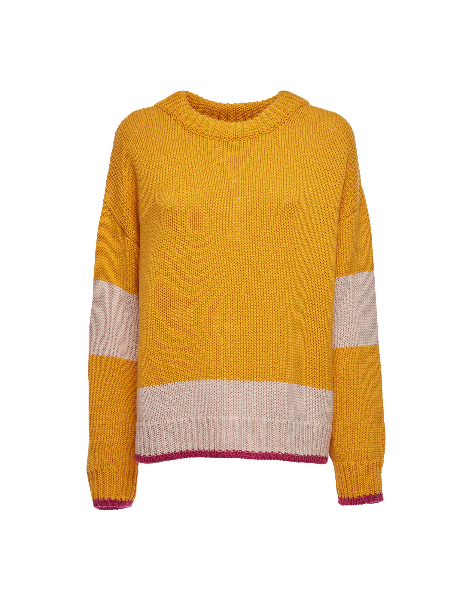 La DoubleJ Boy Sweater Giallo-Avorio PUL0064KNI040VAR0102