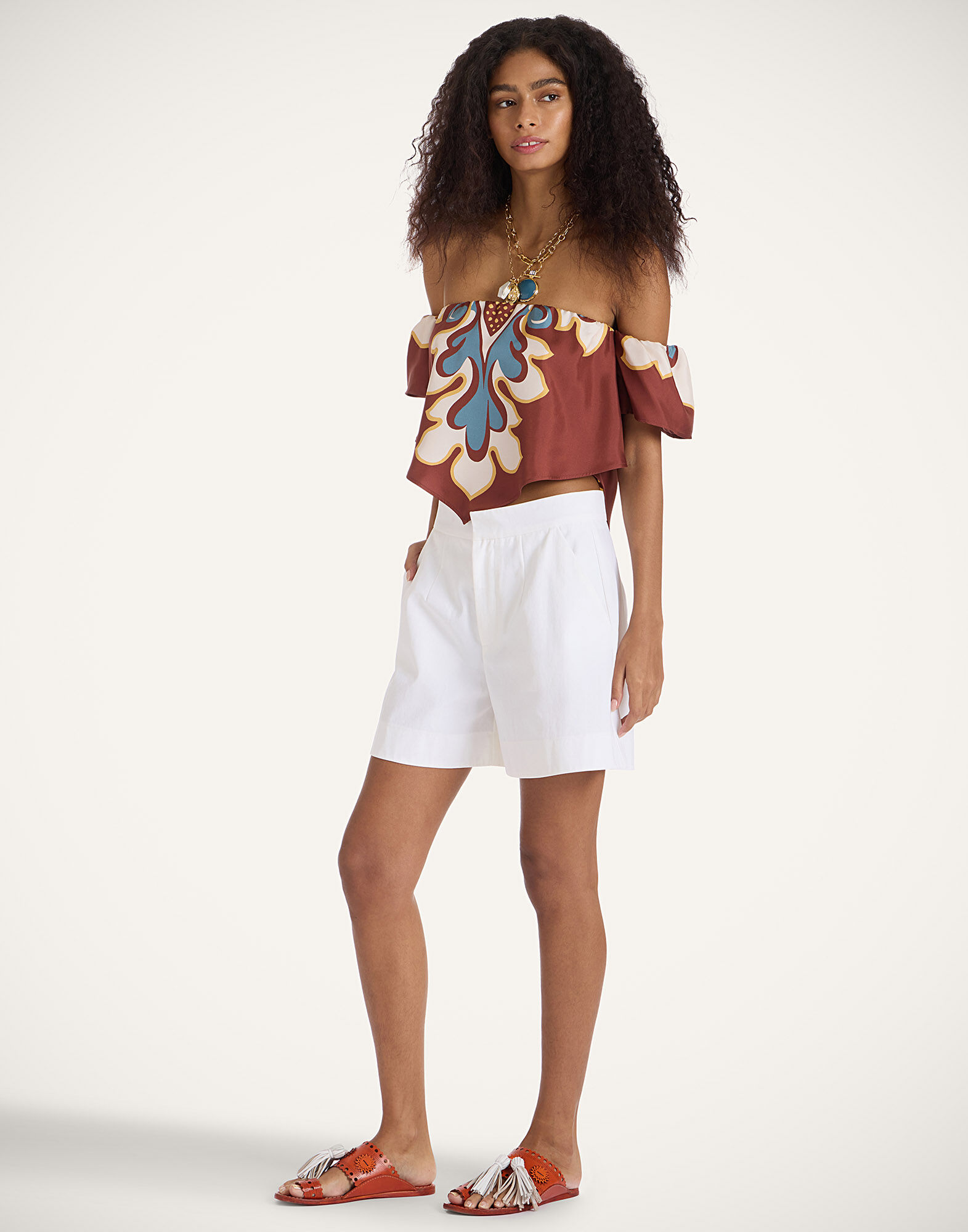 La DoubleJ Good Butt Shorts Solid White TRO0010COT070SOLIDWH01