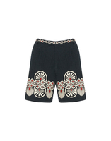 La DoubleJ Boyfriend Shorts La DoubleJ Boyfriend Shorts Medallion Placée Black TRO0131COT058MED01BL01