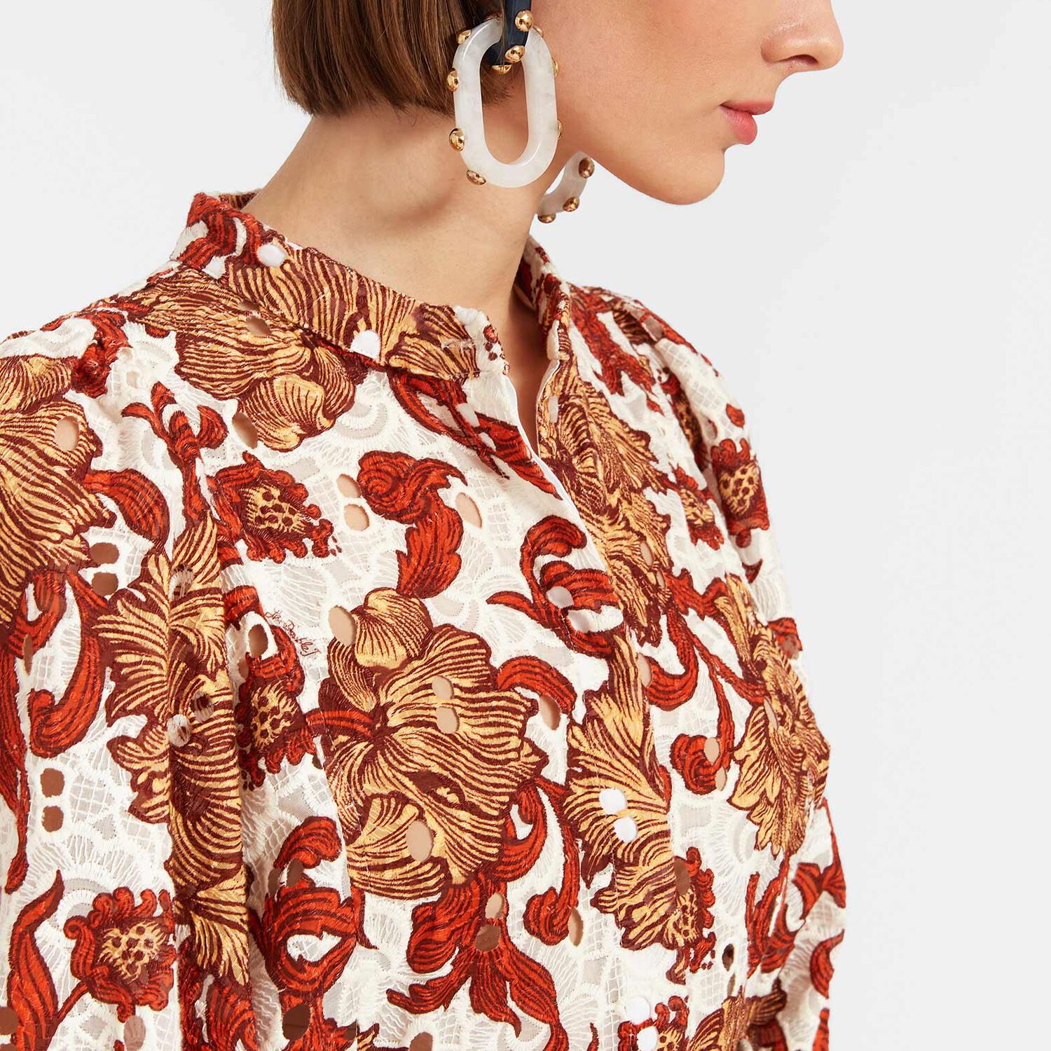 La Doublej Mini Portofino Dress In Reef White