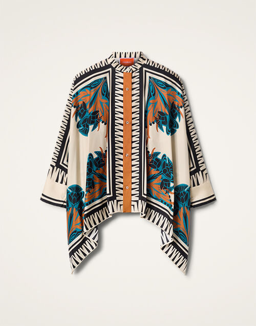 La DoubleJ Foulard Shirt La DoubleJ Foulard Shirt Florence Placée SHI0059SIL006FLO0002