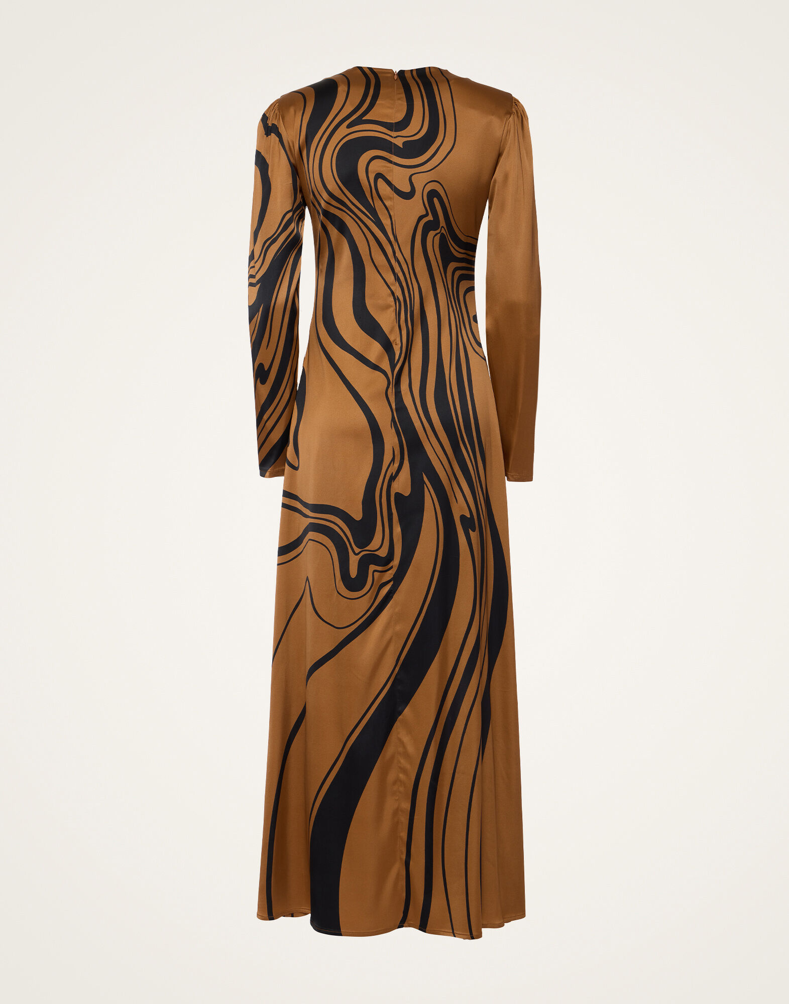 La DoubleJ Clingy Swing Big Blooms Plac&eacute;e Brown DRE0762VIS023PFI06BR02