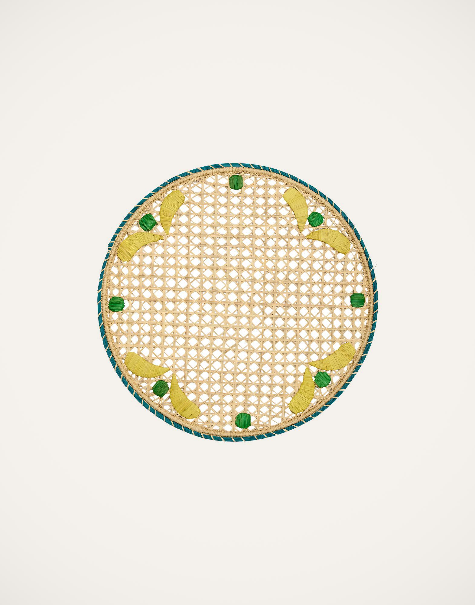 La DoubleJ Raffia Placemats Set Of 2 Capri Yellow TBM0011RAF007CAP0003