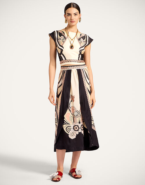 La DoubleJ Petal Skirt Ambrosia Plac&eacute;e Pale Pink SKI0187SIL009AMB03PI02