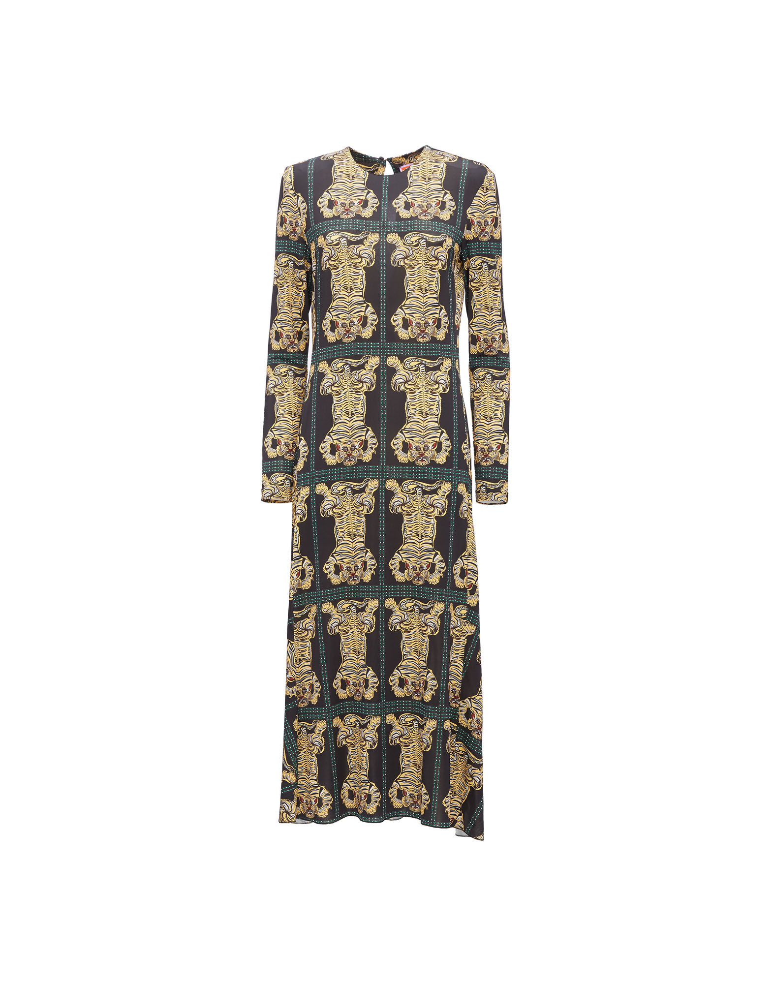 La DoubleJ Drifter Swing Dress Tiger Tiles Black DRE0438JER027TIG0007