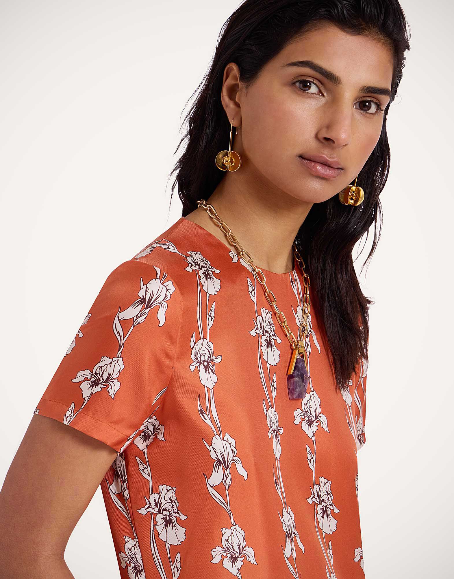 La DoubleJ Swing Dress Mini Iris Dark Orange DRE0001SIL001IRS03OR09