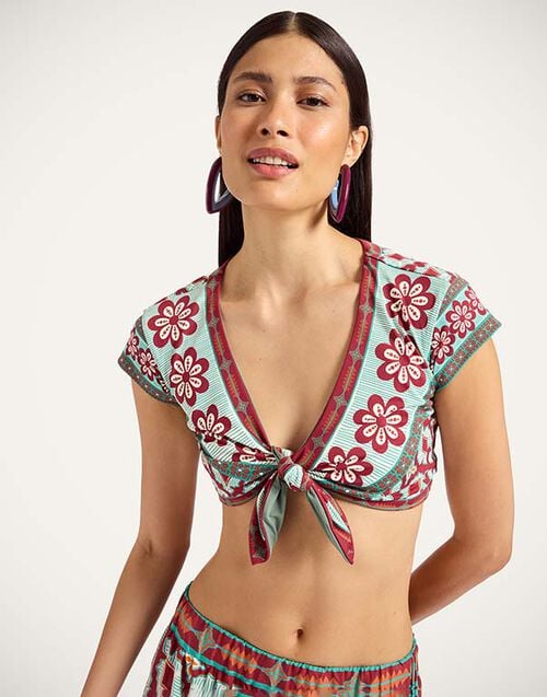 La DoubleJ Bardot Top La DoubleJ Bardot Top Pagoda Placée Rust SWI0094LYC006PAG01OR04