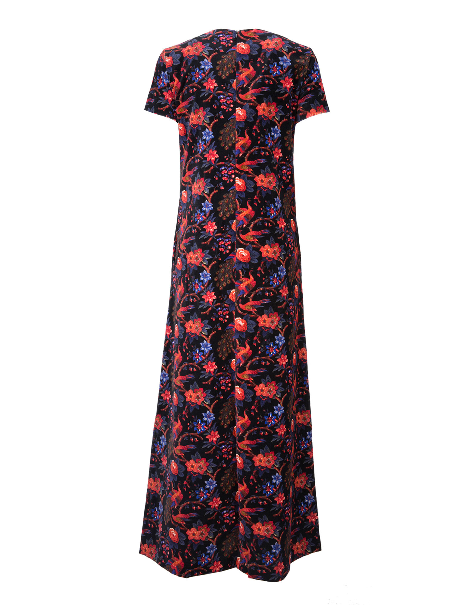 LaDoubleJ Velvet Swing Dress Pavone Nero DRE0021VEL001PAV0001