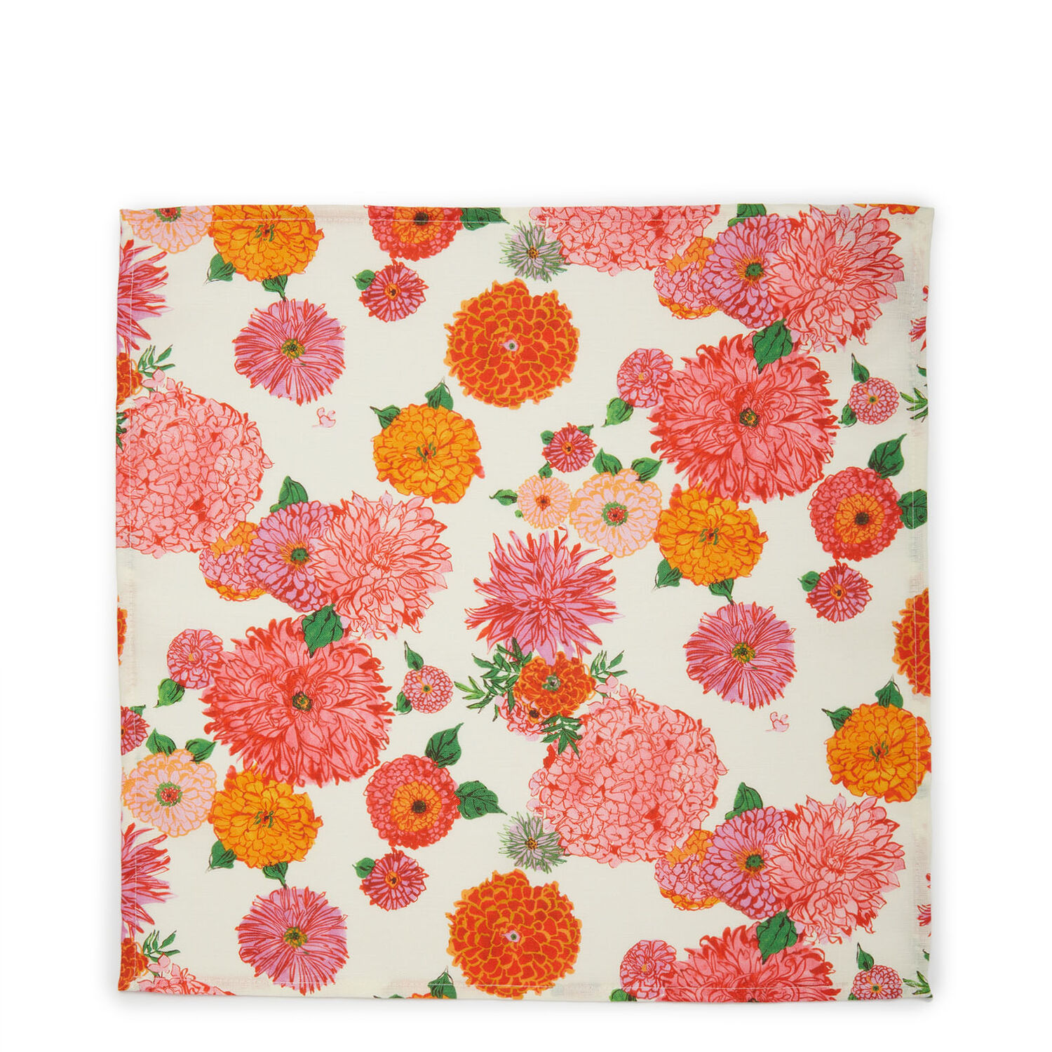 La Doublej Dinner Napkins Set Of 2 In Bright Blooms Small