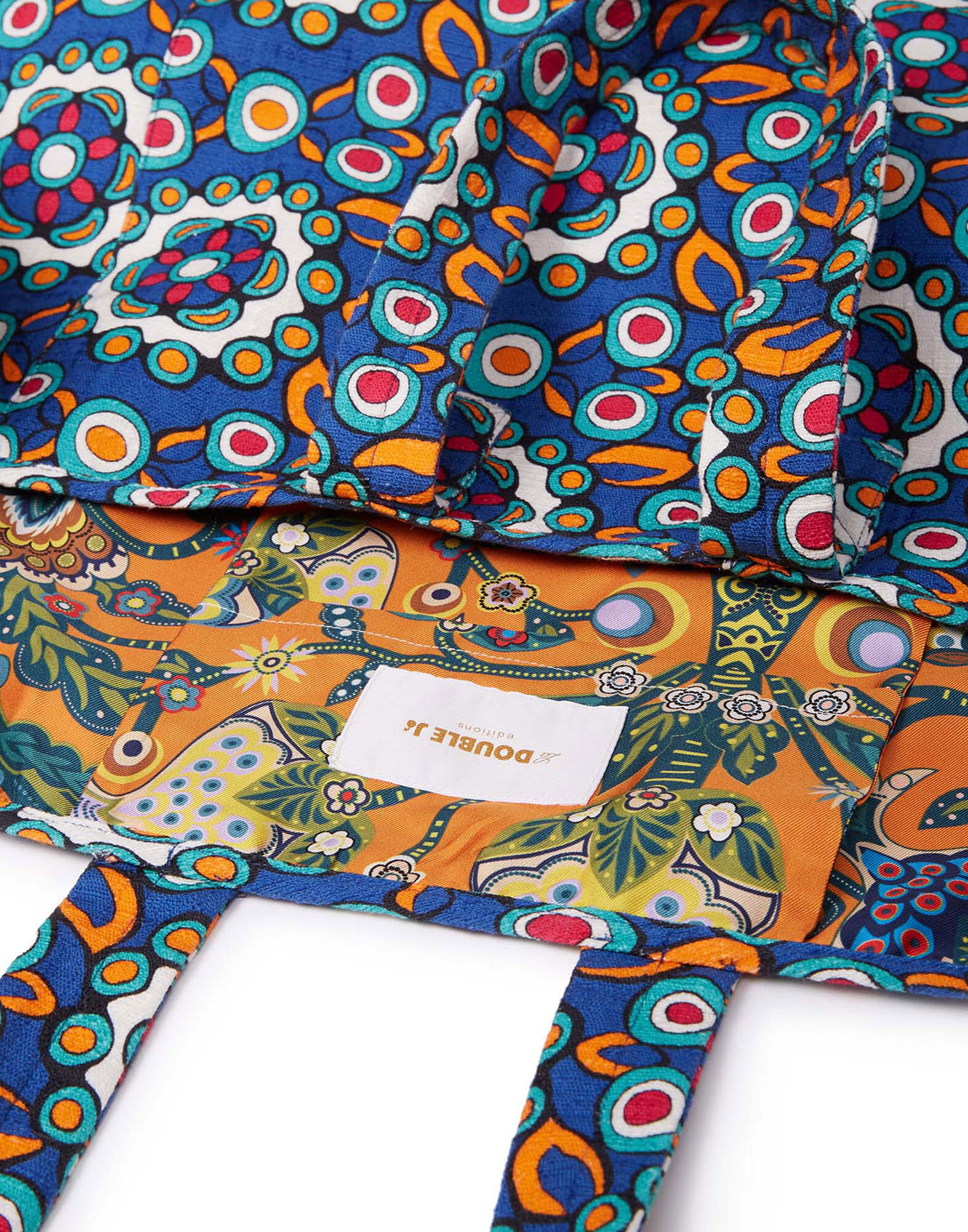 LaDoubleJ Reversible Tote Kaleidoscope Bluette BAG0022COT005KAL0005