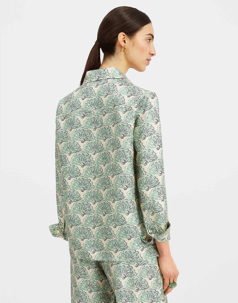 La DoubleJ Boy Shirt La DoubleJ Boy Shirt Fans Mint SHI0001SIL001FAN01GR11