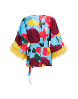 LaDoubleJ Kimono Top &#40;With Feathers&#41;  SHI0041SIL001PRO0002