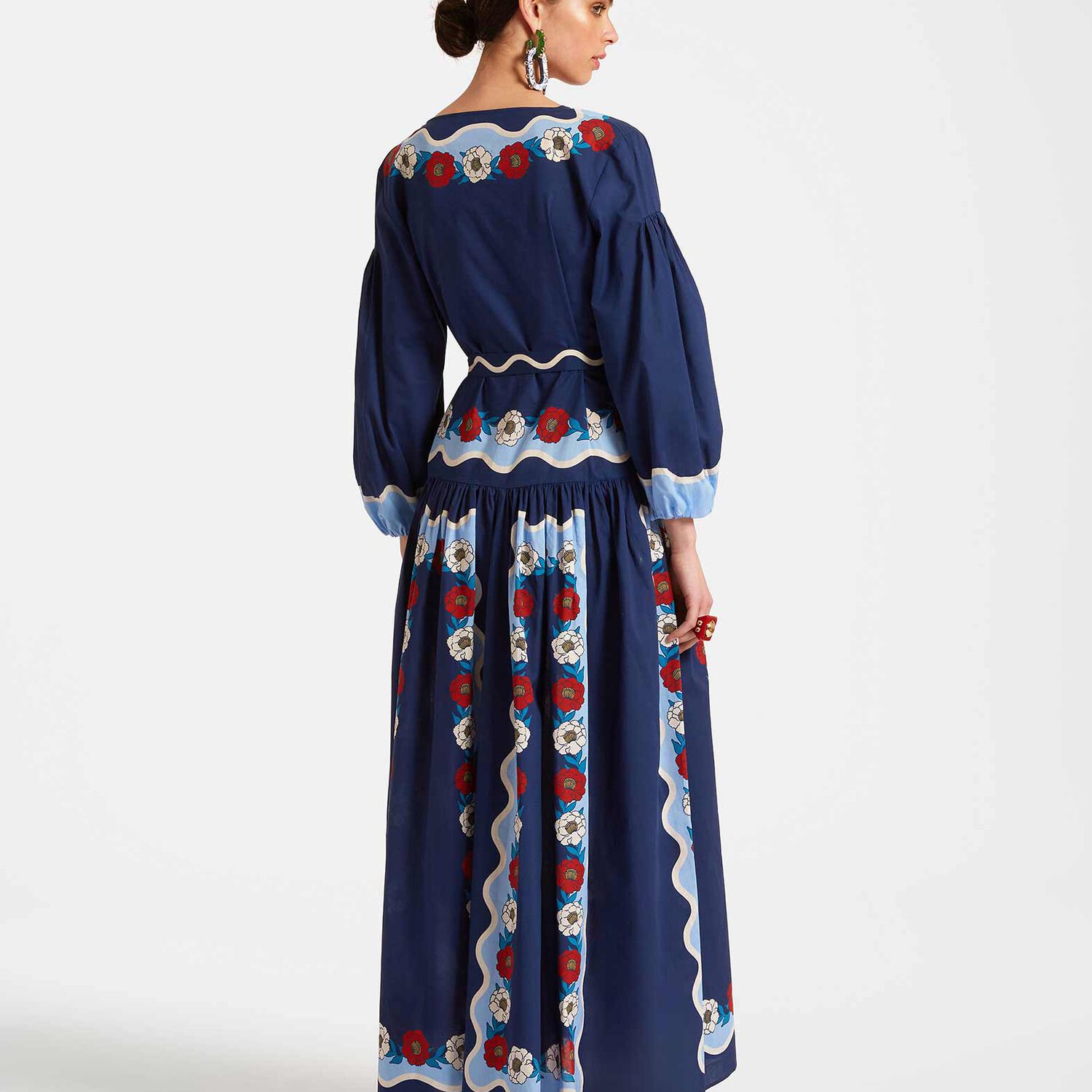 La Doublej Viviana Dress In Whitsun Placée Blue