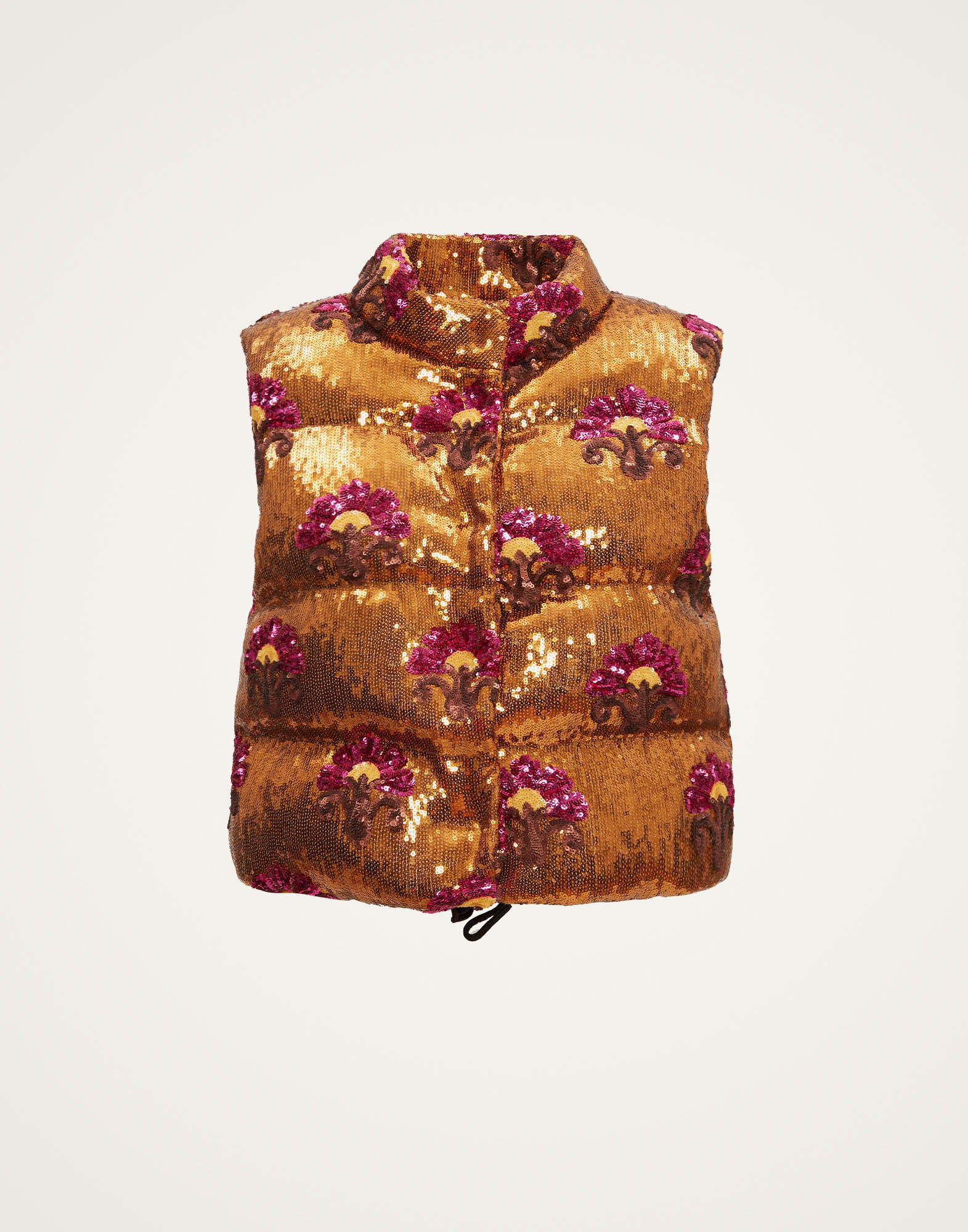 La DoubleJ Bonbon Puffer Vest Bronze DOW0012PAI005TXQ01OR04