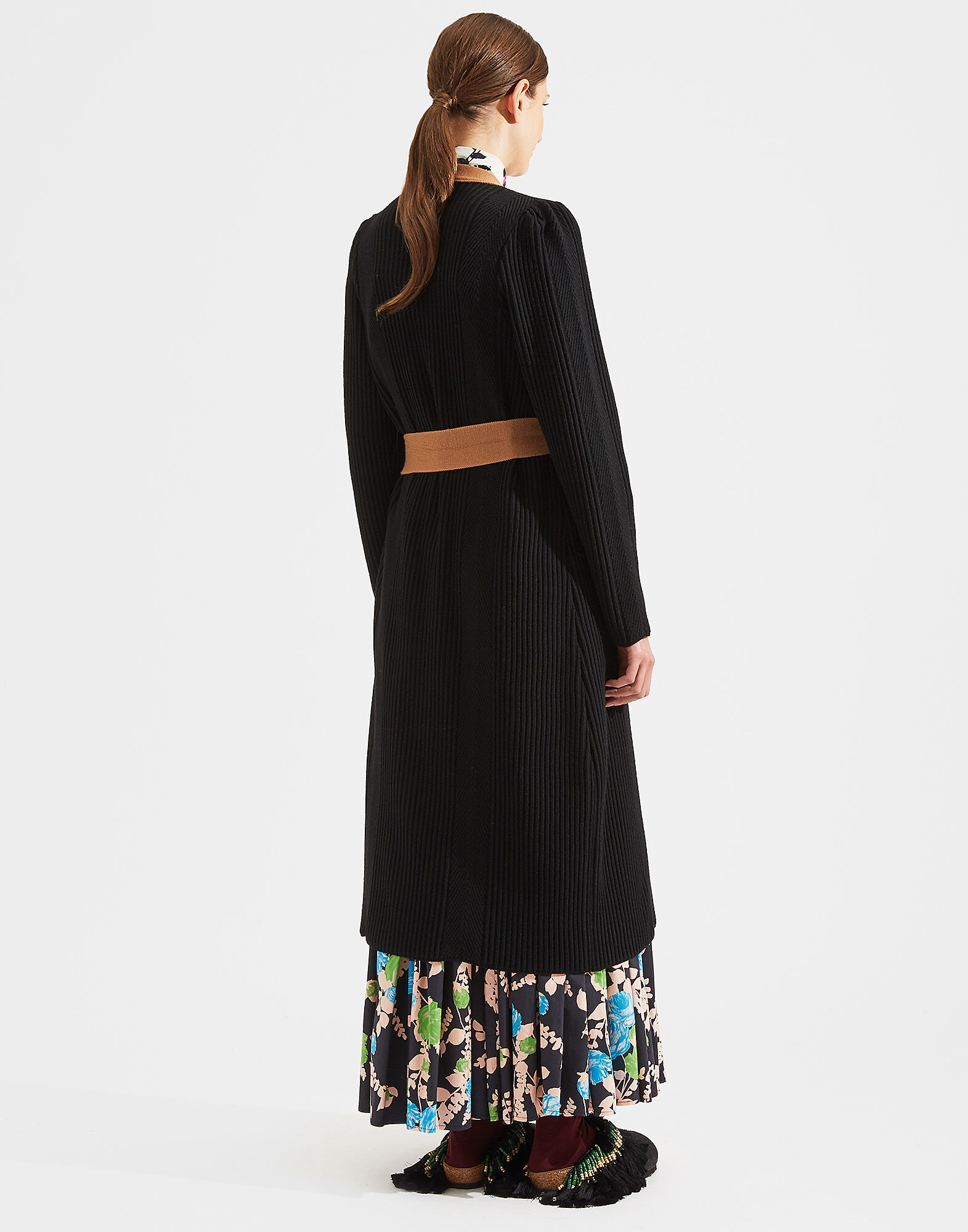 LaDoubleJ Nonna Cardigan Solid Black PUL0034KNI024BLA0001