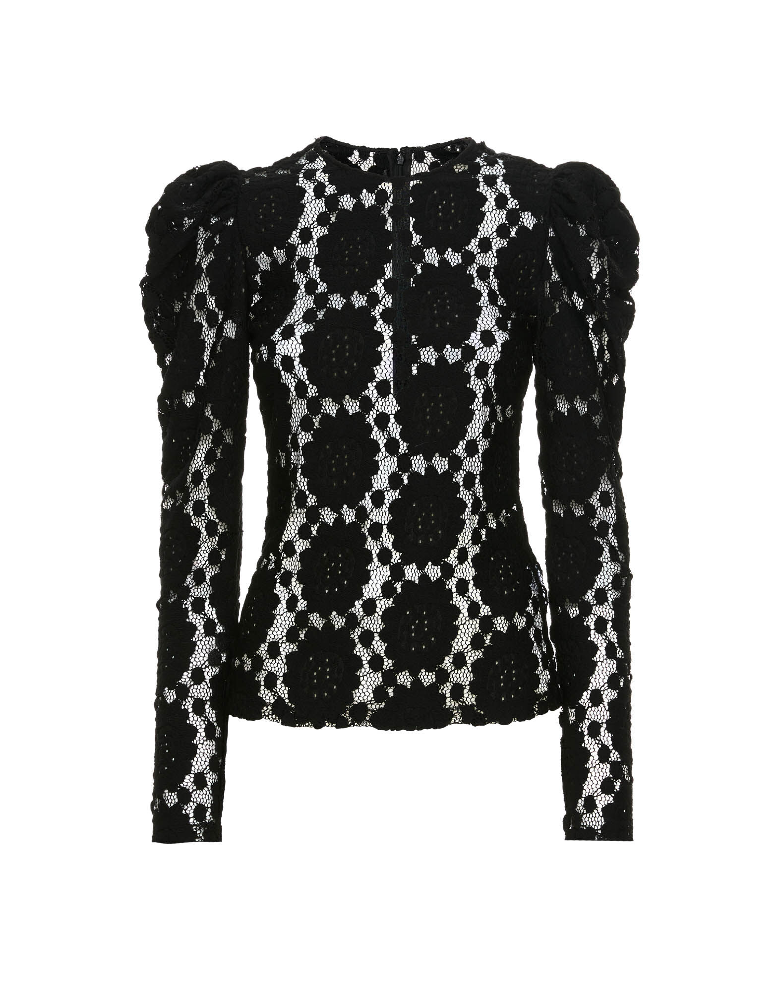 La DoubleJ Clingy Top Solid Black TOP0138EMB037SOLIDBL01