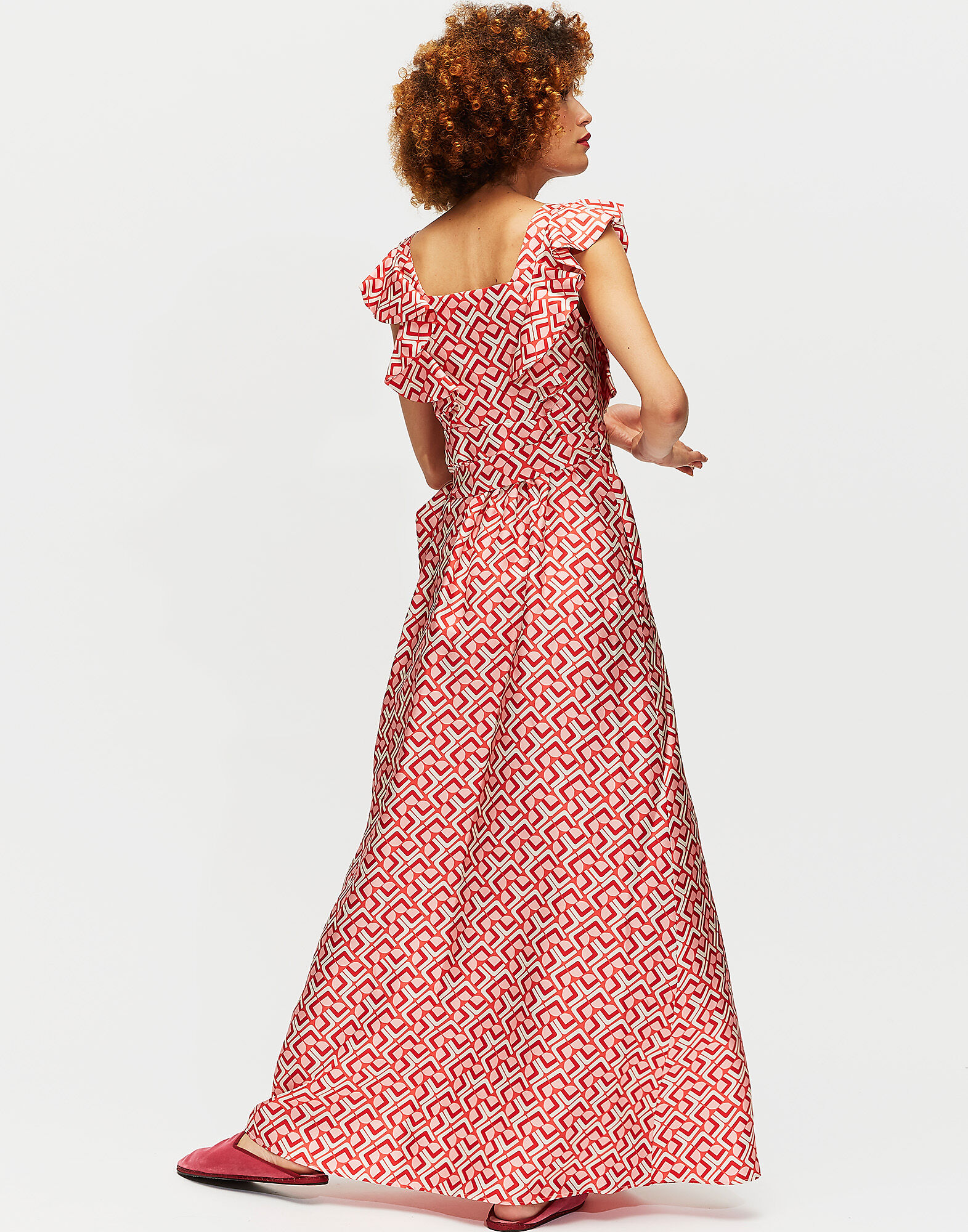 LaDoubleJ Wedding Guest Dress Domino Valentino DRE0035SIL001DOM0003