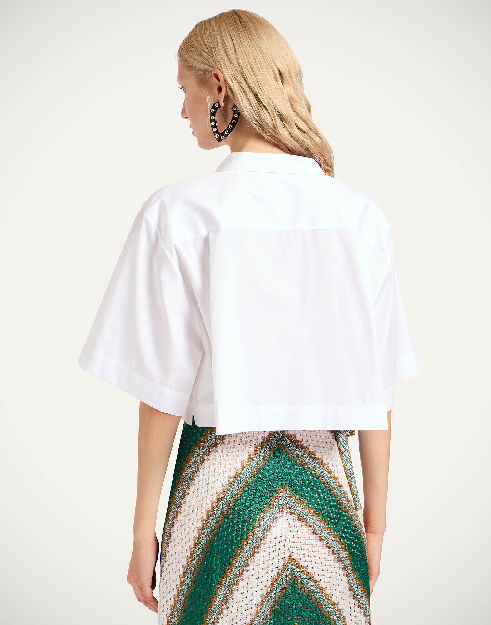 La DoubleJ Polo Short Shirt Solid White SHI0141COT064SOLIDWH01