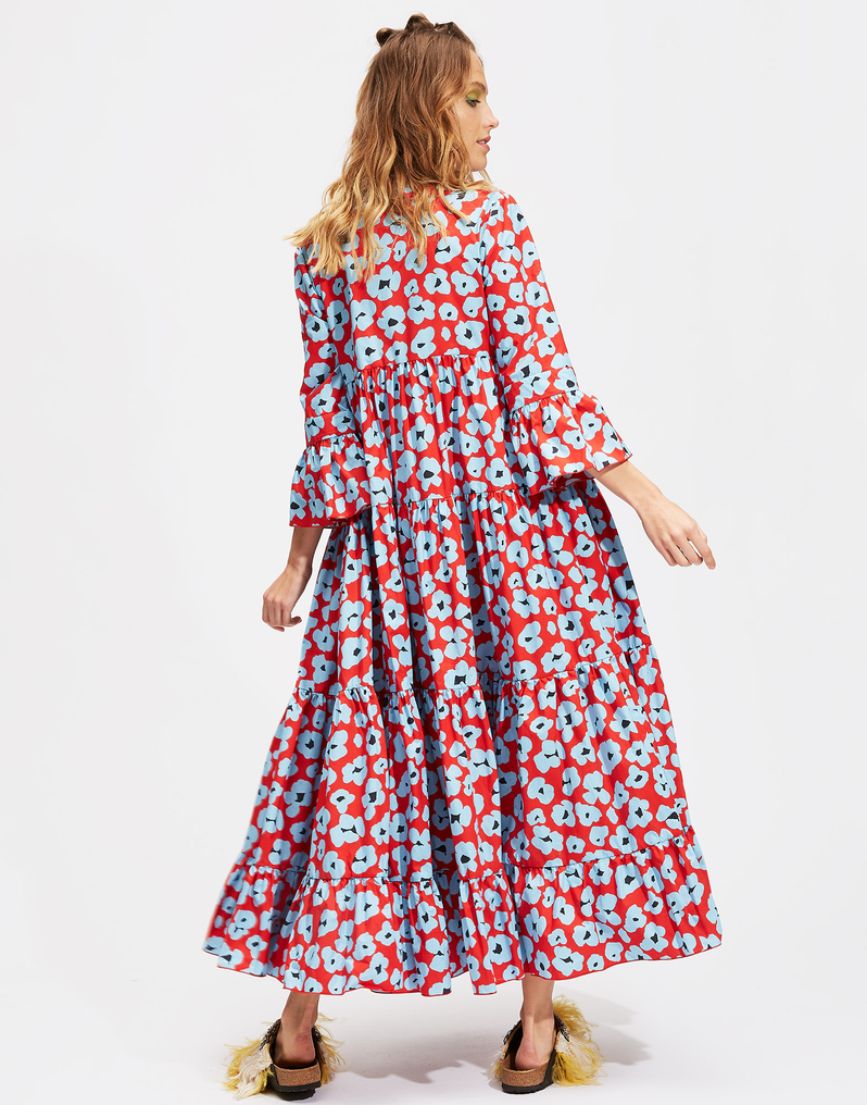 LaDoubleJ Jennifer Jane Dress LaDoubleJ Jennifer Jane Dress Flower Leopard DRE0114COT001FLL0001