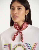 La DoubleJ Foulard 45 La DoubleJ Foulard 45 Cobra Placée Red SCA0065SIL006COB01RE01