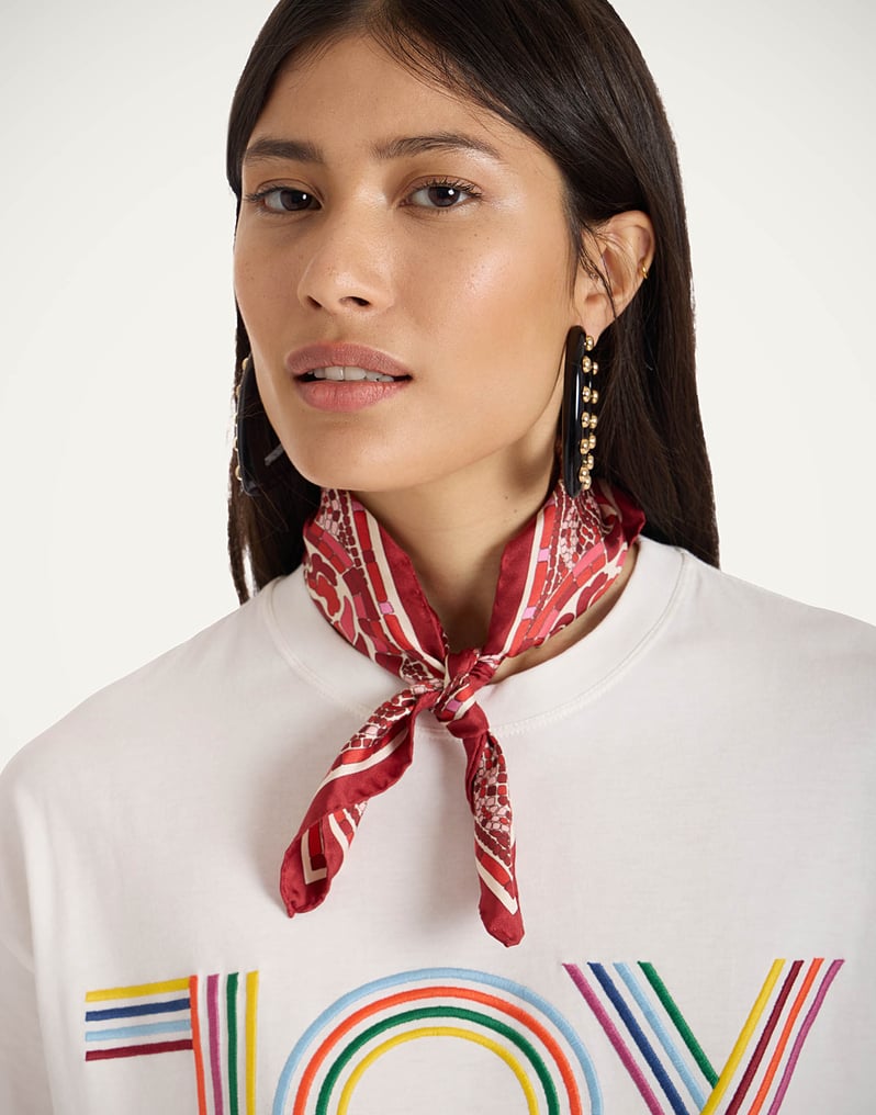 La DoubleJ Foulard 45 La DoubleJ Foulard 45 Cobra Placée Red SCA0065SIL006COB01RE01