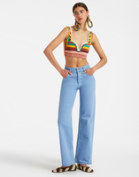 La DoubleJ Baia Crop Top La DoubleJ Baia Crop Top Macro Tiles Placée TOP0094COT037MAC01WH01