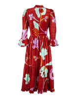 LaDoubleJ Midi Visconti Dress LaDoubleJ Midi Visconti Dress Maneater Rosso DRE0090DEV001MAN0002