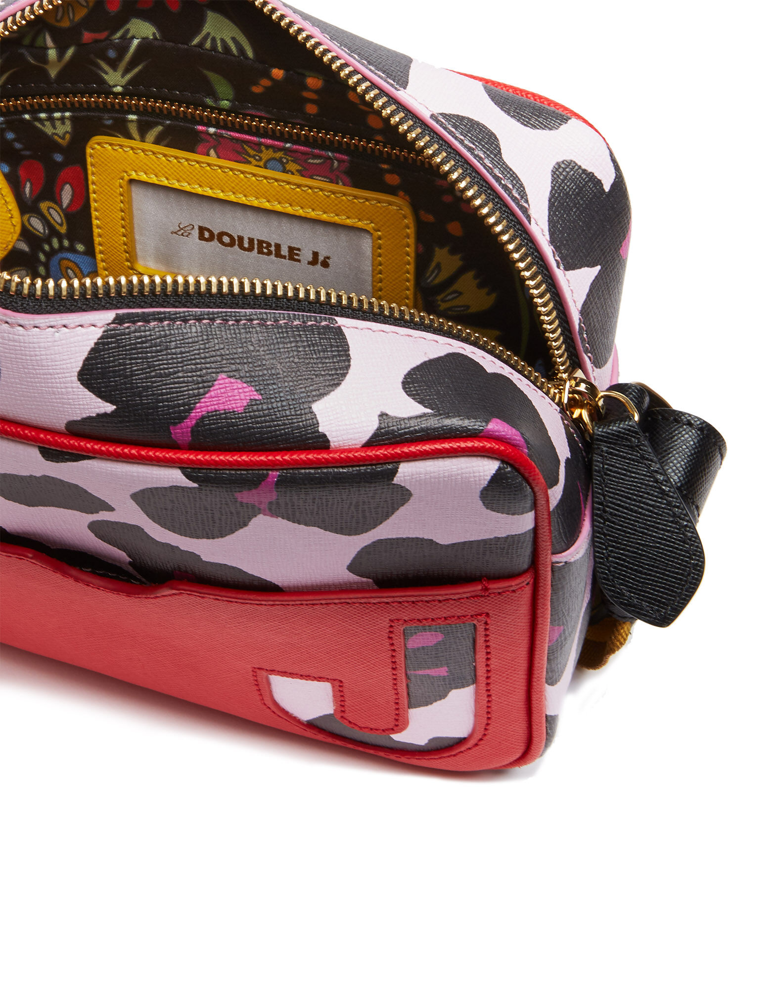 LaDoubleJ Go-Go Bag Flower Leopard Rosa BAG0005LEA002FLL0003