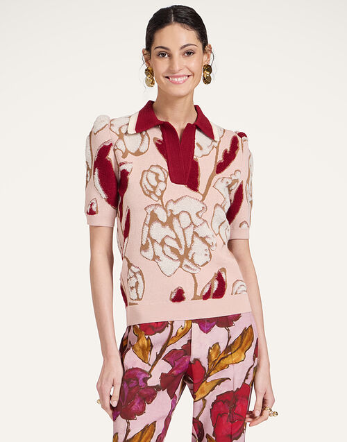 La DoubleJ Pumped Up Polo Multicolor Light Pink PUL0338KNI189VA440PI02