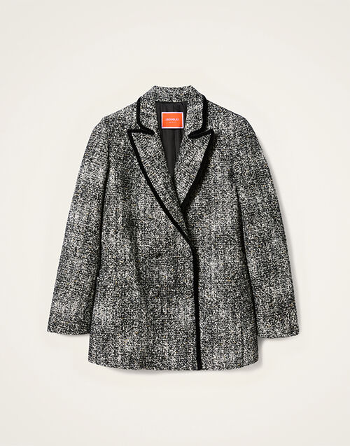 La DoubleJ Jagger Jacket La DoubleJ Jagger Jacket Solid Black & White JAC0154WOL031SOLIDBL03